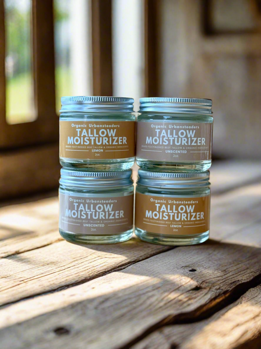 Mixed Bundle: 2 Unscented & 2 Lemon Tallow Moisturizer (4 Jars)